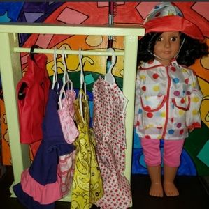 :* Our Generation Battat Girl Doll lot  black hair & clothes Outfit 18" doll lot